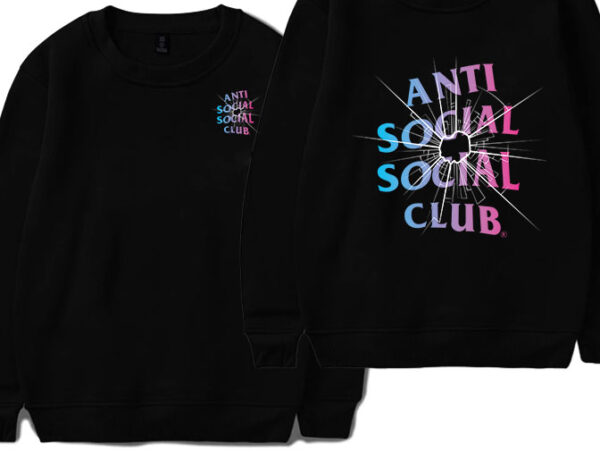 Anti Social Social Club Black Theories Sweatshirt