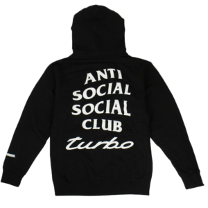 Anti Social Social Club Black Turbo Hoodie Back