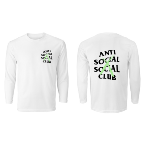 Anti Social Social Club Cancelled Remix White Long Sleeve Tshirt