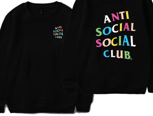 Anti Social Social Club Multicolor Sweatshirt
