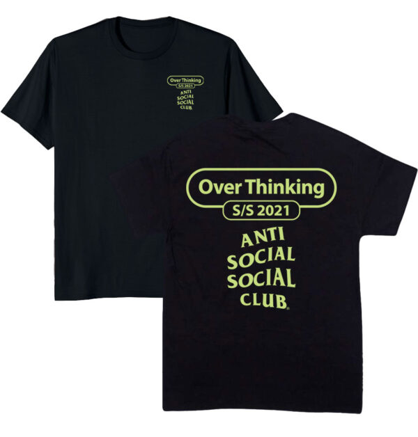 Anti Social Social Club Over Thinking 21 Tshirt