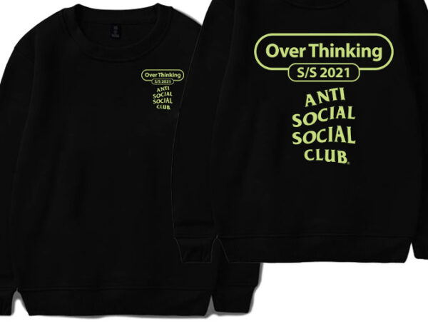 Anti Social Social Club Over Thinking 21 Sweatshirt
