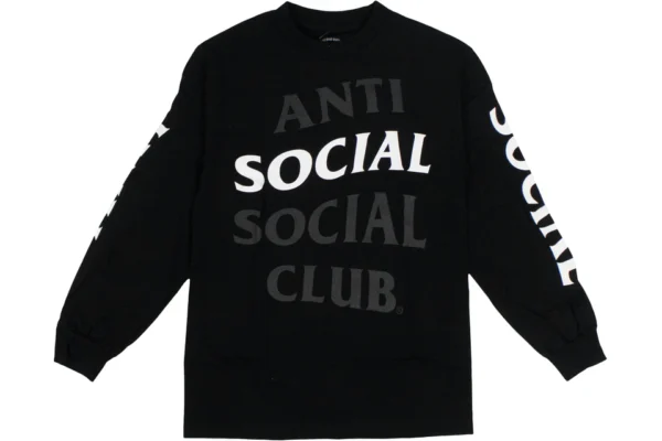 Anti social club black long sleeve Tshirt