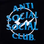 Anti Social Social Club Blue Precious Petals Tee – Black