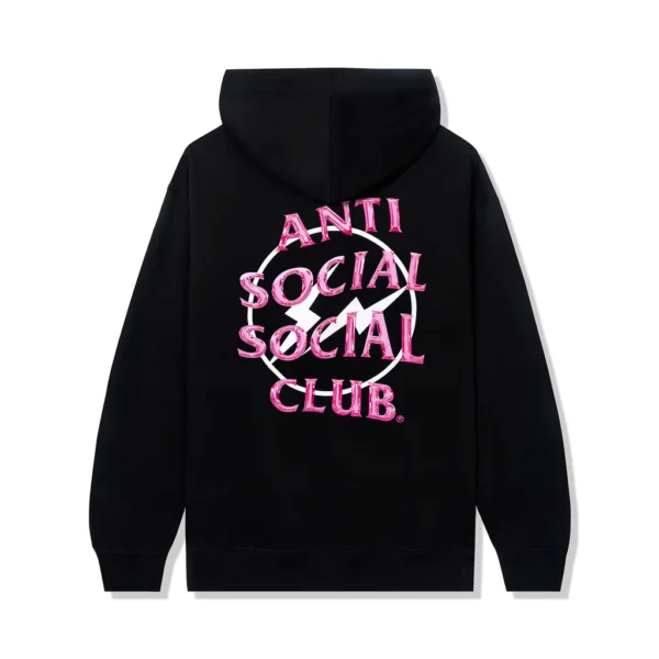 Anti Social Social Club Pink Precious Petals Hoodie – Black