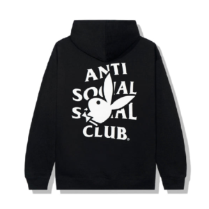 Anti Social Social Club Playboy Bunny Logo Hoodie – Black