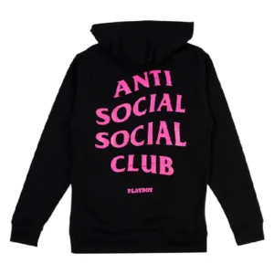 Anti Social Social Club Playboy Printed Hoodie – Black