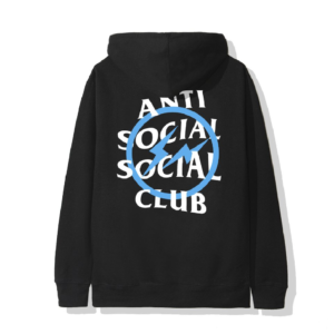 Anti Social Social Club x Fragment Blue Bolt Hoodie – Black