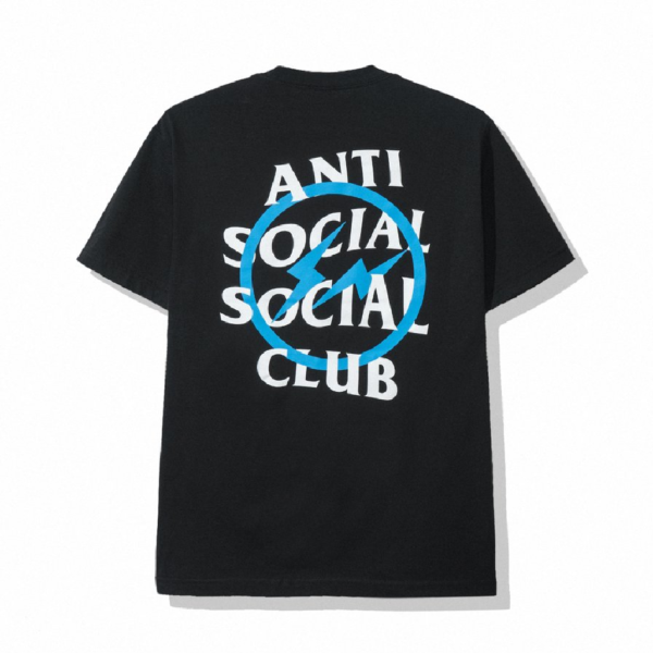 Anti Social Social Club x Fragment Blue Bolt Tee – Black