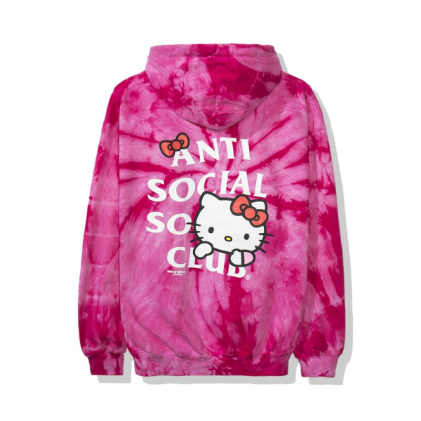 Anti Social Social Club x Hello Kitty Hoodie (FW19) – Red Tie Dye