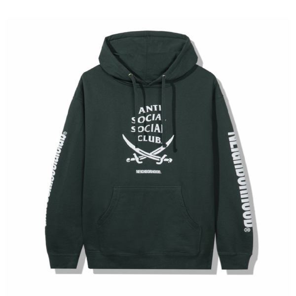 Anti Social Social Club x Neighborhood 6IX Hoodie – Green