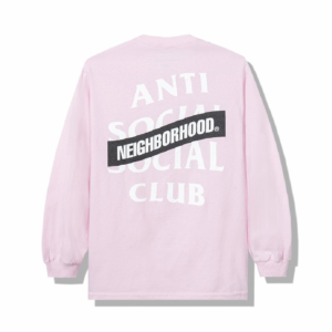 Anti Social Social Club x Neighborhood AW05 Long Sleeve Tee – Pink