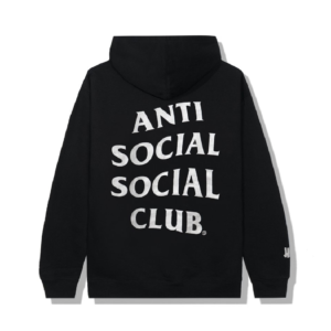 Anti Social Social Club x Undefeated Paranoid Hoodie – Black