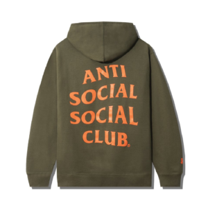 Anti Social Social Club x Undefeated Paranoid Hoodie – Olive